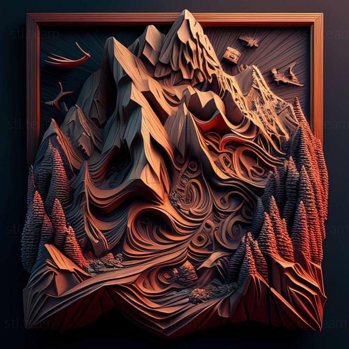 3D model Eldritch Mountains of Madness game (STL)